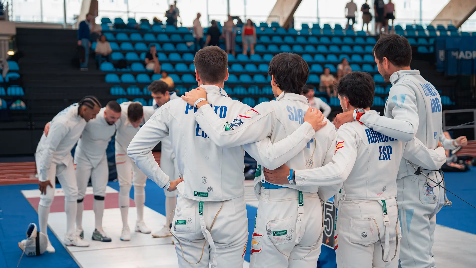 Tiradores del Club Esgrima Pozuelo en competición